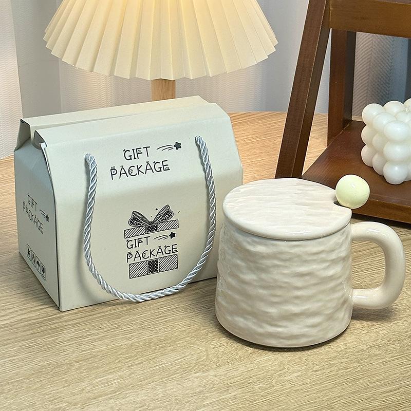 Mug Ceramic Household Water Cup Office Coffee Cup High Value Cup Souvenir Birthday Gift Breakfast Cup
