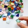 200g 1,5cm Transluzent 15mm Kristallmosaik DIY Handgemacht Buntes Glas Schnittpapier