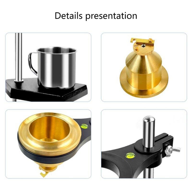 High Accuracy Brasses Construction Viscometer Flows Cup Ensuring Long Terms Accuracy for Viscosity Measurement Use
