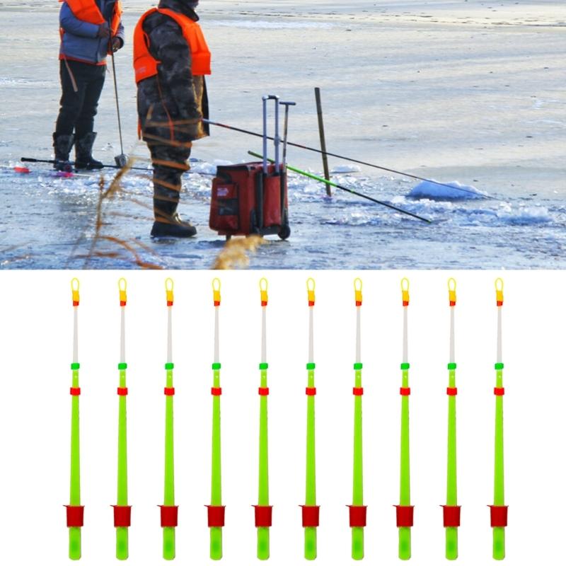 5Pcs Fast Fishing Bobber Set Fishing Float Device Winter Ice Fishing Rod Top Tip Rod Front End Section Bobber Indicator