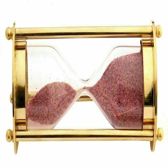 One Minute Nautical Vintage Sand Timer/Hourglass for Office and Home Work