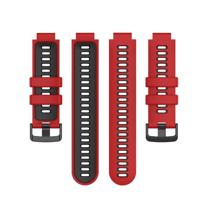 Silicone Strap For Garmin Forerunner 220/230/235/620/630 Strap Approach S20 S5 S6 Two-color Silicone Wristband