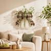Vase Wall Mounted Planter Wooden Flower Pot Flower Holder Wall Decoration  Living Room