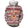 Christmas Elk Scarf 3D Printed Hoodies For Men Fashion Xmas Men Pullovers Autumn Casual Tracksuit Y2k Sweatshirts