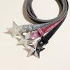 European and American Fashion Snap-Button Instagram-Style Belt Trendy Niche Unique Sequined Exquisite Versatile Women’s Belt