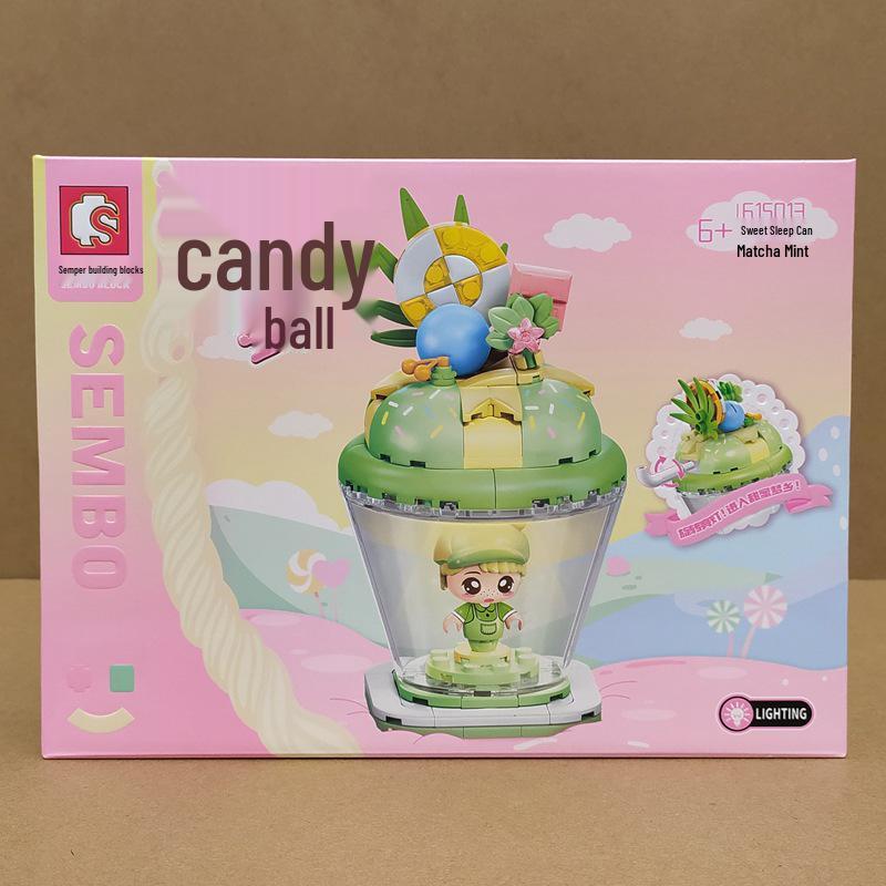 Sylvanian Families Candy Planet Pink Heart Building Blocks - Cute Birthday Gift for Girls