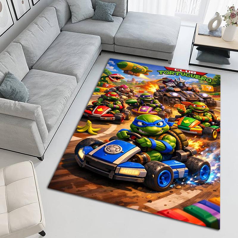 Ninja Turtles Cosmic Energy Carpet Floor Mats Printing Room Office Chair Cushion Dormitory Decoration