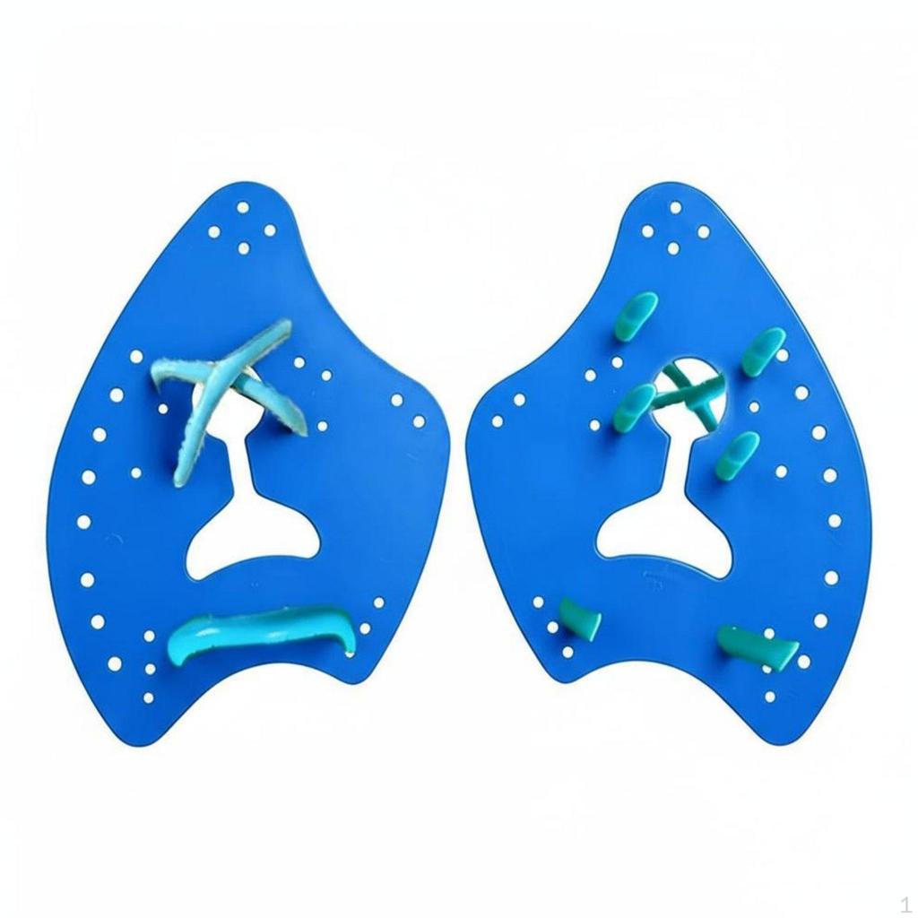2 Pieces Axe Shaped Swim Paddles Improve Arm Strength Ergonomic Design Stroke Correction