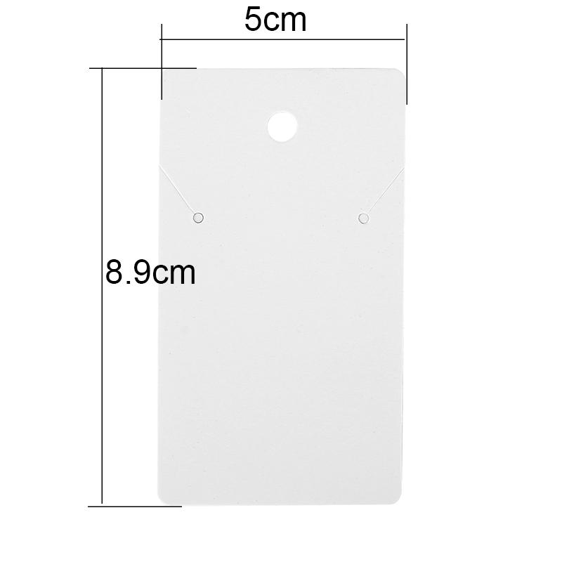50pcs/lot Necklace Paperboard Earring Cards Cardboard Holders Display Hairpin Bracelet Organizers For Making Jewelry Packaging