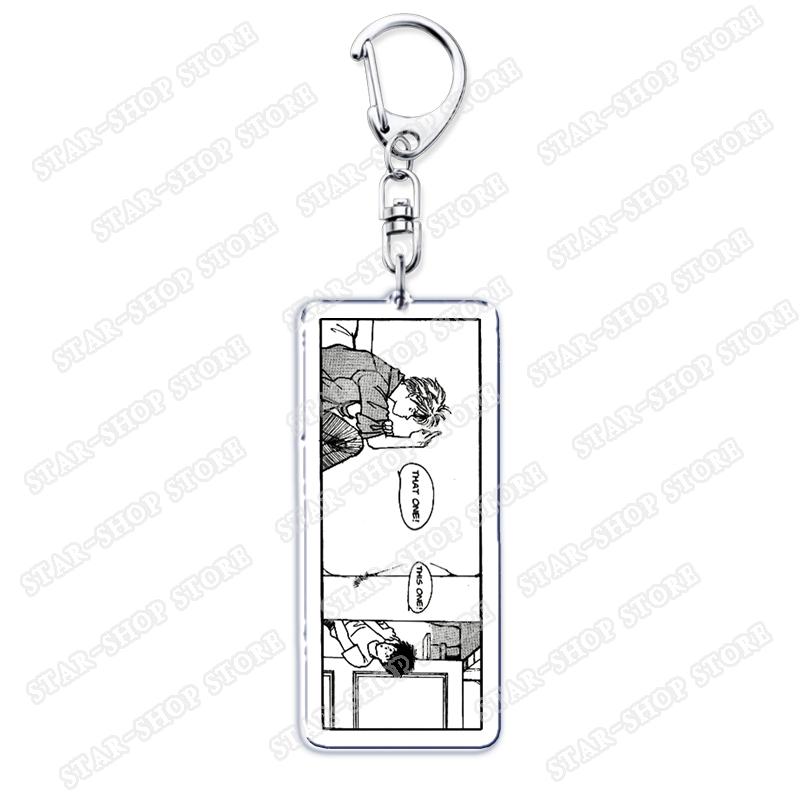 Popular Anime Banana Keychains for Accessories Jewelry BL Ash Lynx Eiji Okumura Yellow Keyrings Fans Friends Gifts