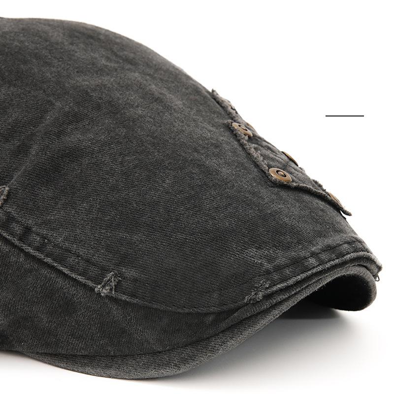 Spring Summer Cotton Newsboy Caps For Men Women Flat Painter Beret Hat Adjustable