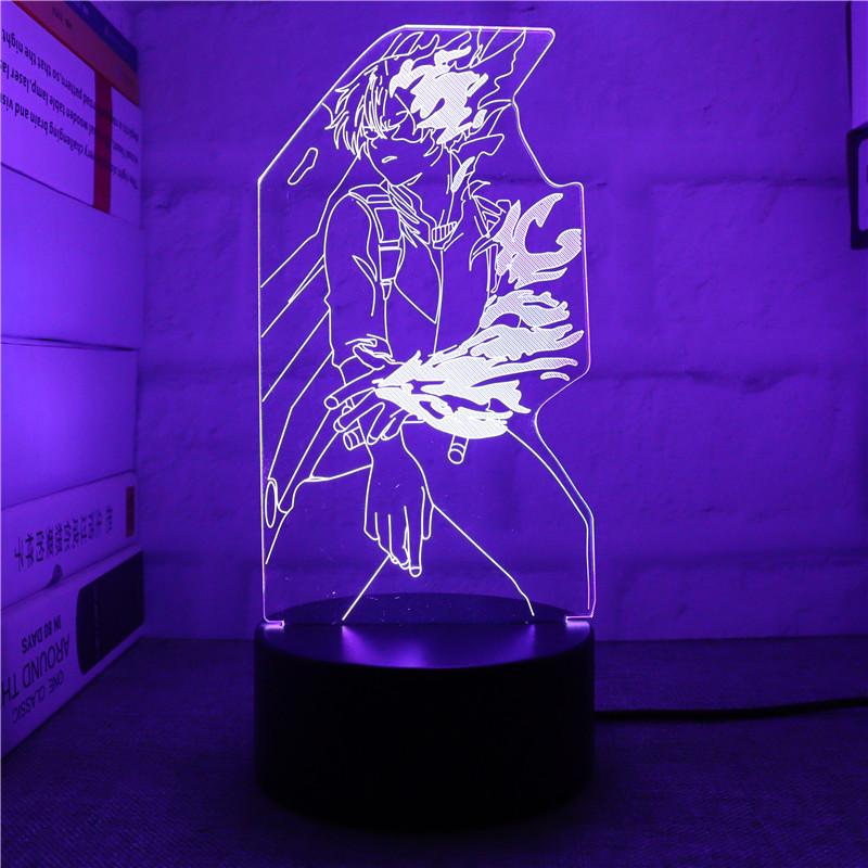 Colorful 3d My Hero Academia Night Light Led Table Lamp For Anime Lovers And Collectors