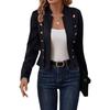 Fall Winter Women's Multi-button Blazer Cardigan Coat, European American Style, In Stock, Cross-border Dropshipping