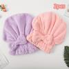 2pcs 4-Color Thickened Bowknot Hair Drying Cap Princess Style Ultra-Absorbent Quick-Dry Solid Color Bath Cap for Women