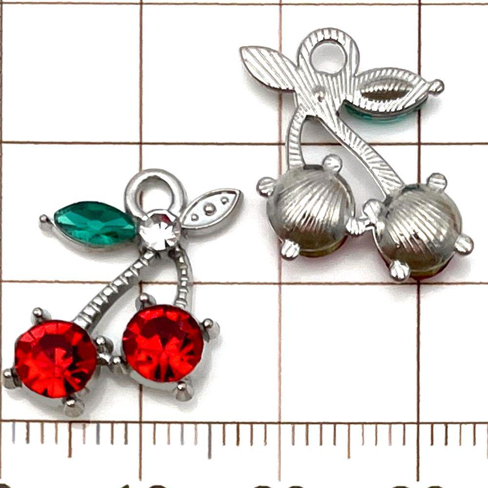 20-Piece Colorful Enamel Fruit Pendant Charms for DIY Bracelets: Strawberry, Cherry, Pineapple, and More
