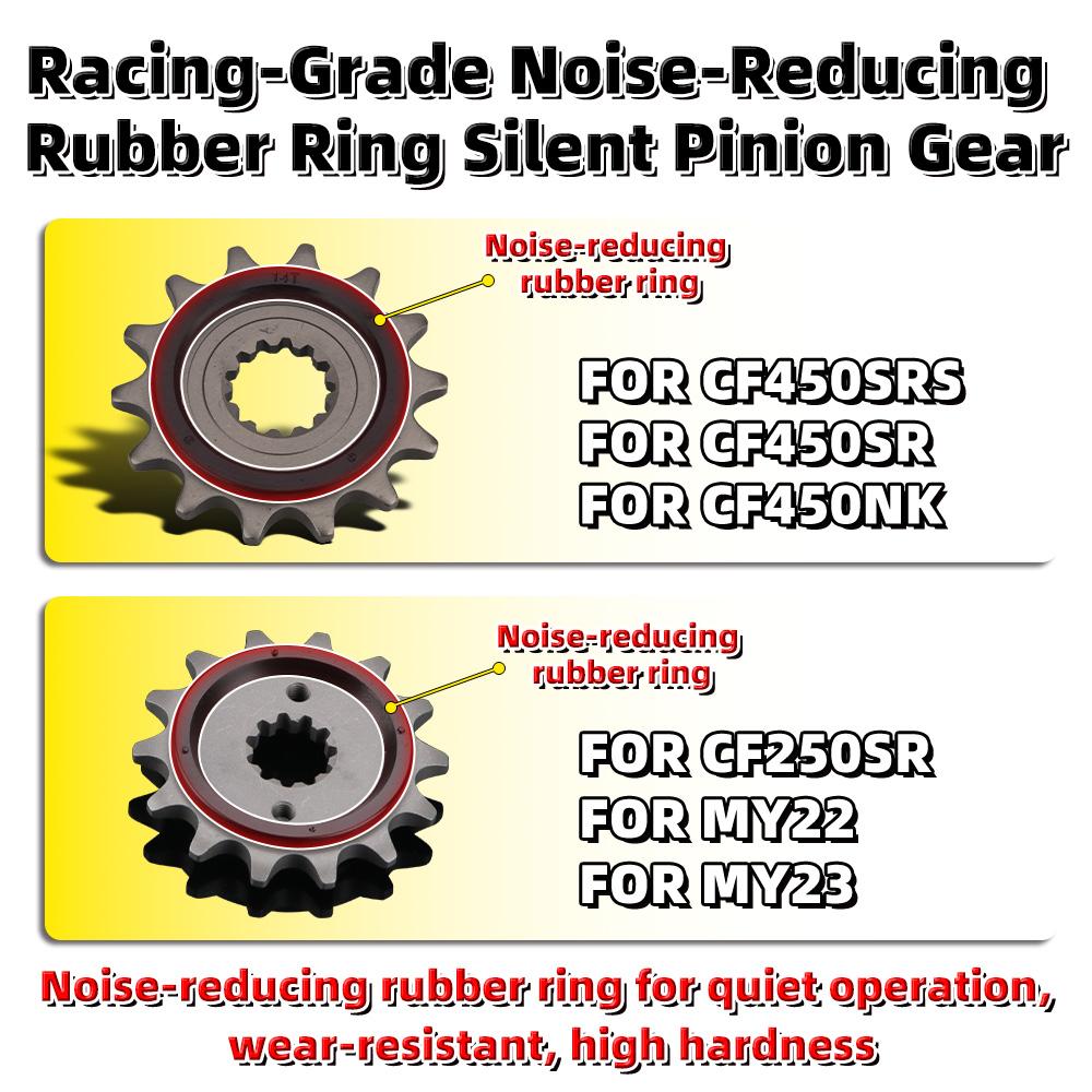 MRRANGT Motorcycle Sprocket Kit 14T 44T Large Gear For CFMOTO 250SR MY22 MY23 450SRS 450NK 450SR Single Swingarm