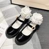 Neue Loafer Damenschuhe Dicker Absatz Dicke Sohle Retro College Style JK Schuhe Mary Jane Schuhe Große Größe Kleine Lederschuhe Damen
