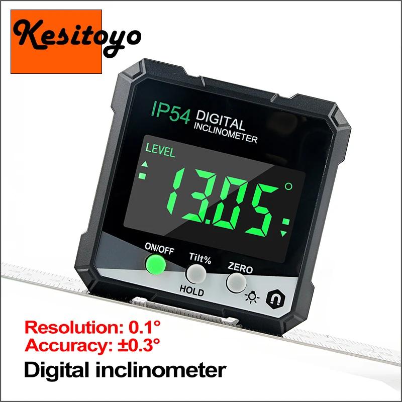 Digital Angle Finder Goniometer Electronic Protractor Woodworking Measurement Tools IP54 GREEN