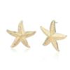 Fashion Exaggeration Summer New Golden Starfish Earrings for Woman Holiday Party Bohemian Zircon Accessories for Women