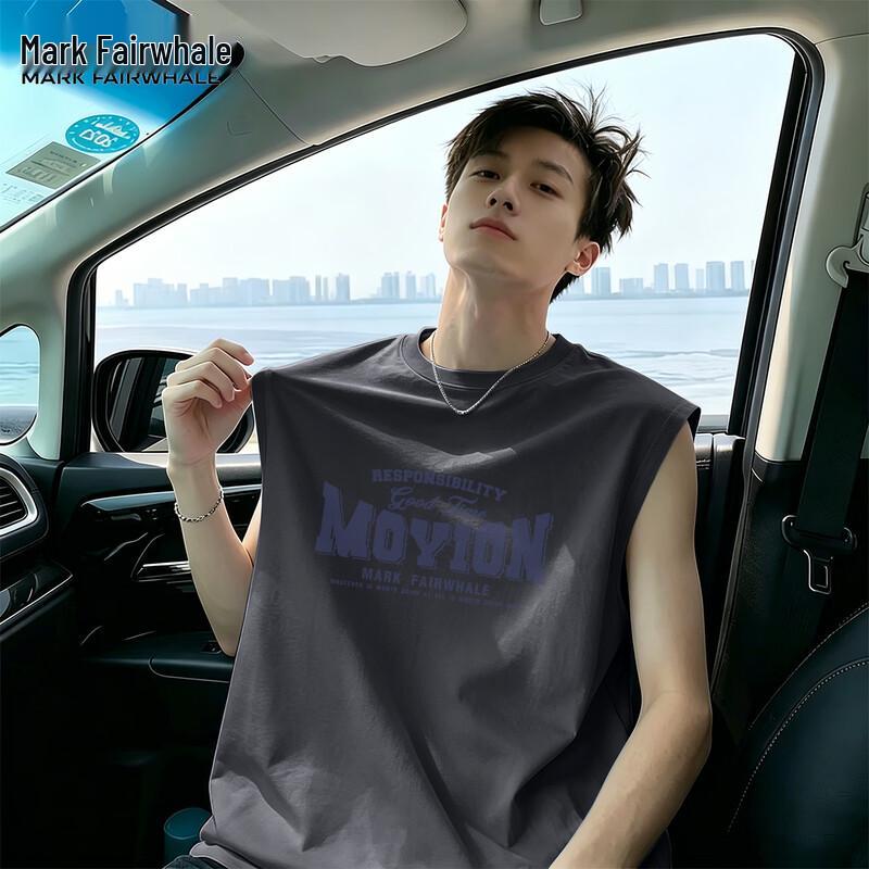 Mark Hua Fei Men s Loose Fit Cotton Sleeveless Vest XL