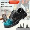 Durable PU Leather Safety Shoes Work Boots Anti Impact Anti Puncture Custom Labor Protection for Men Women