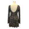 Women's Spring/summer Sexy Leopard Print Halter Sleeve Mesh Dress
