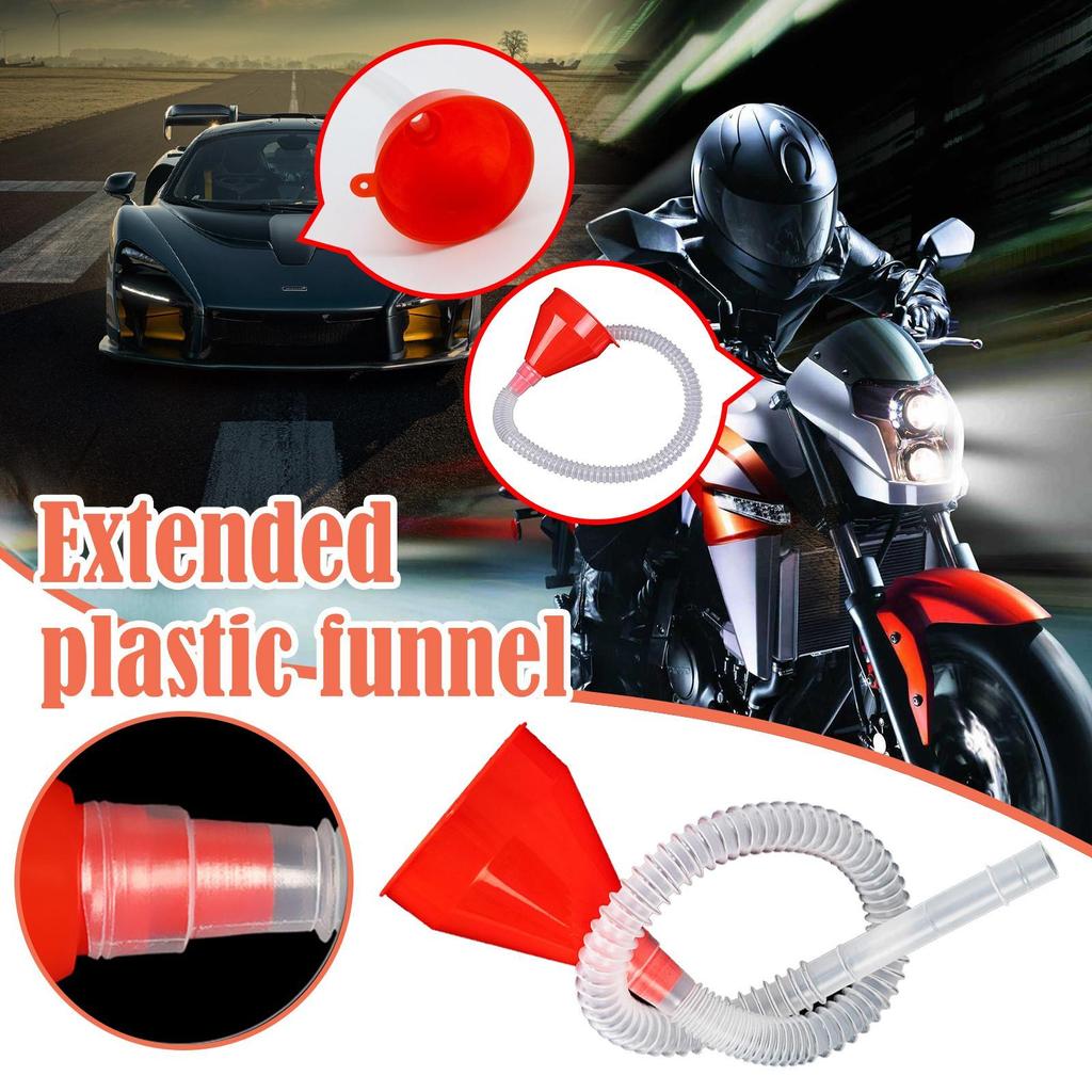 Buy Car Motorcycle Refueling Funnel Detachable Hose Gasoline Oil Additive R6 Engine D5Y4 at