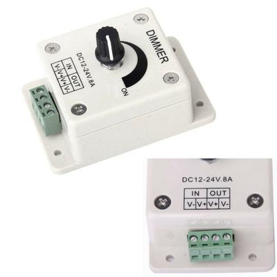 Ranpo 8A DC 12V-24V PWM Диммер Светодиодная лента Контроллер яркости Регулируемый контроль