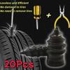 Metal Puncture Repair Kit 20Pcs Screw and Nail Tool for Vacuum Tires Quick Fix Universal Fit