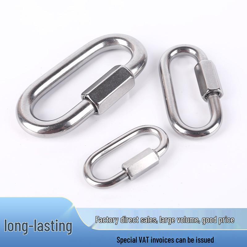 304 Stainless Steel Quick Link Maillon D-Ring Climbing Connector