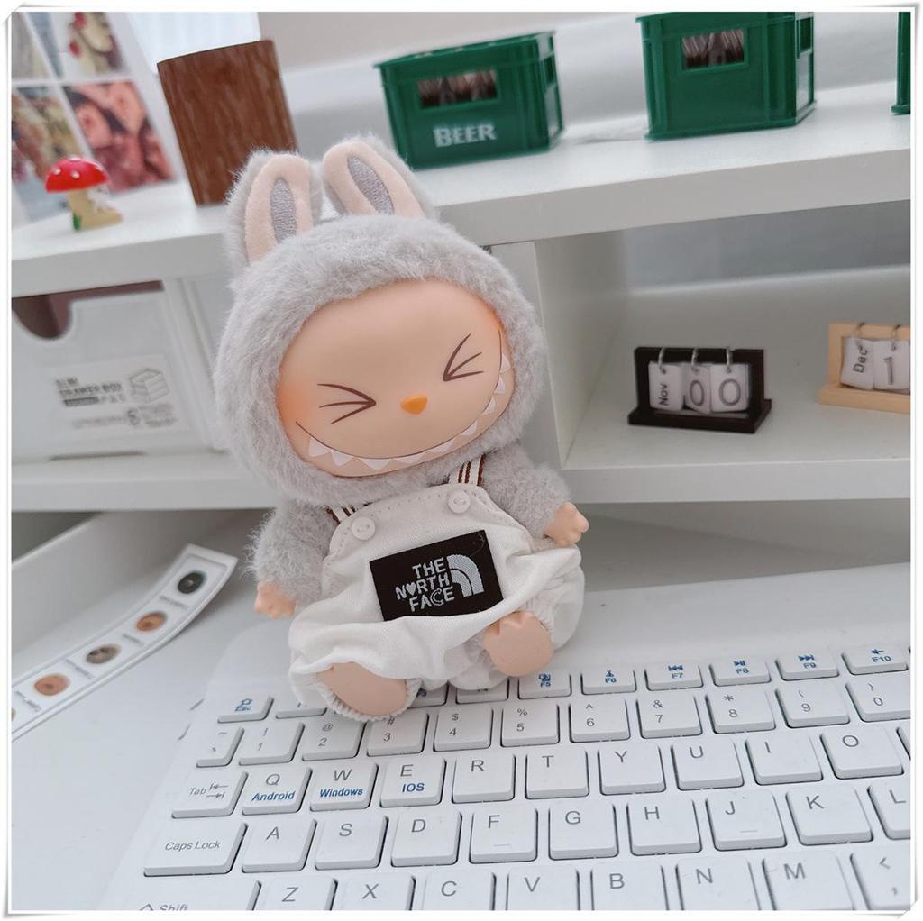 17cm Labubu Doll Vinyl Keychain: First & Second Gen Blind Box Clothes Collection