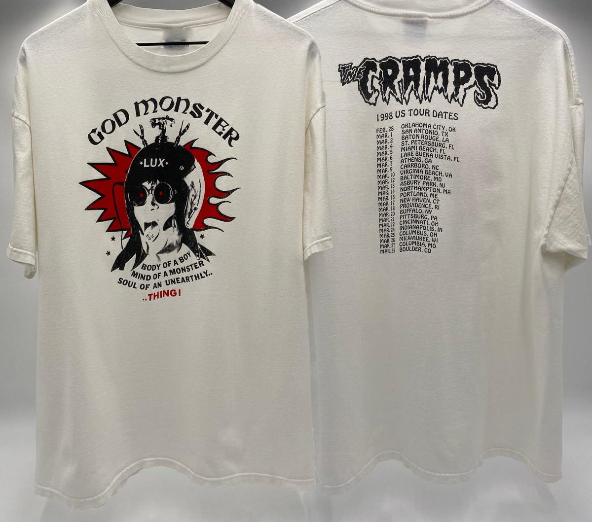 Vintage Styles The Cramps Tee God Monster T-Shirt Lux XXXL