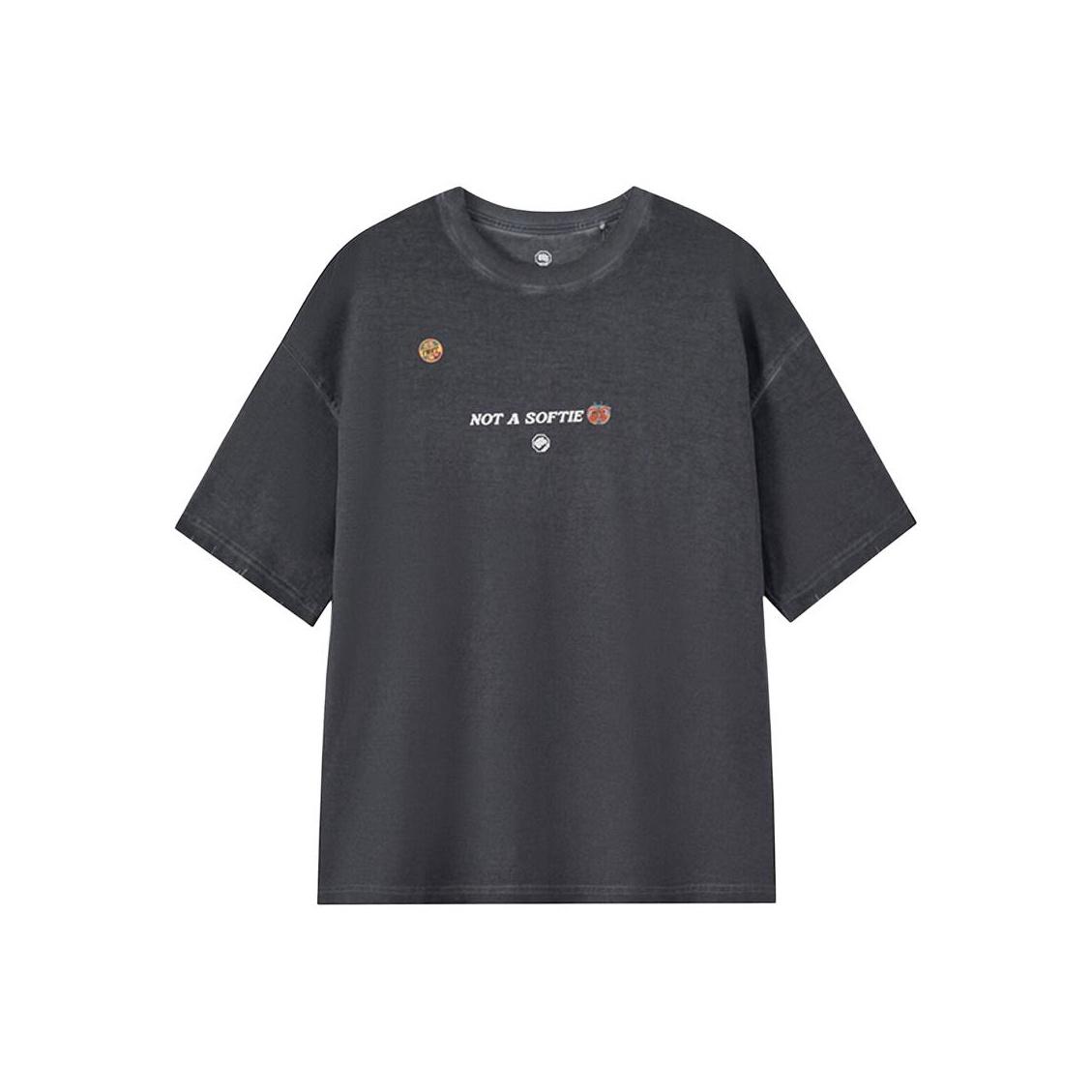 

Li-Ning Дышащая футболка свободного кроя с круглым вырезом и принтом букв, мужские топы AHSV215-2 2XL