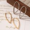 A pair of new simple irregular ear buckles, simple and versatile, cold wind earrings