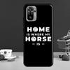 Casa è dove c'è il cavallo Per Xiaomi Redmi Note 8 9 10 11 Pro Note 10S 9S 11S Custodia Per Redmi 9 10 9T 9A 9C Coque