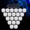 20Pcs 17mm Auto Reifen Rad Hub Abdeckungen Lug Mutter Bolzen Schraube Abdeckung Schutz Kappe Silber Universal