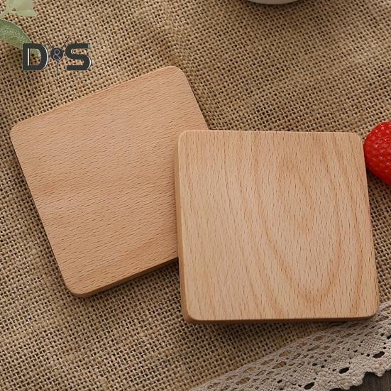 Cup Coaster Non Slip Versatile Wooden Beverage Drinking Coffee Coaster Kitchen Supply