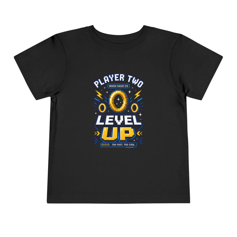 Player Two Level Up Toddler Tee | Video Game Birthday Shirt 100