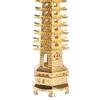 1PC Zinc Alloy Feng Shui Education Tower Nine Levels Wen Chang Pagoda for Education Career Business Growth Desktop Ornaments.