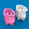 3D Large Dog Candle Silicone Mold for Handmade Desktop Decor Gypsum Epoxy Resin Aroma Candle Mould for Home Decoration