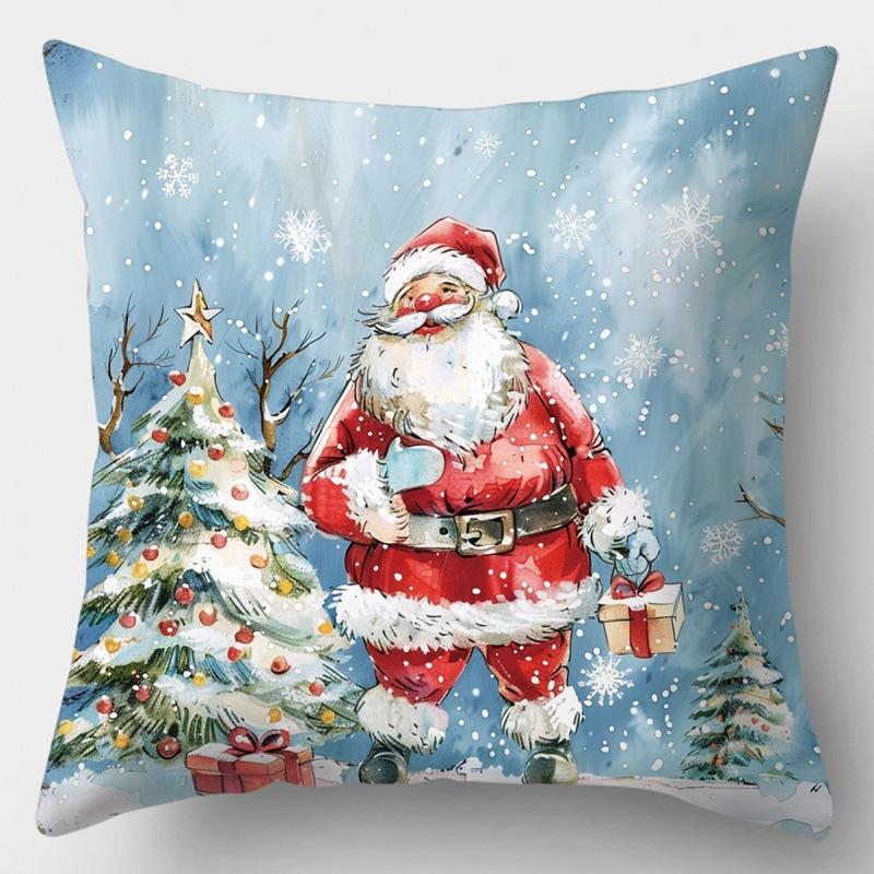 Christmas Pillowcase Office Seat Cushion Home Bedside Pillowcase