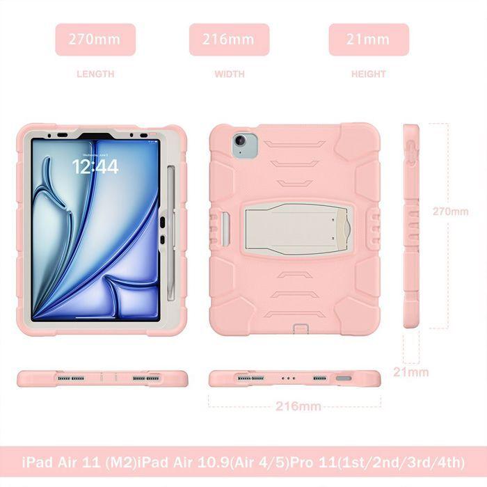 Coque pour iPad Pro 11" - Protection Antichoc - Rose - Intégrale - Silicone - PC