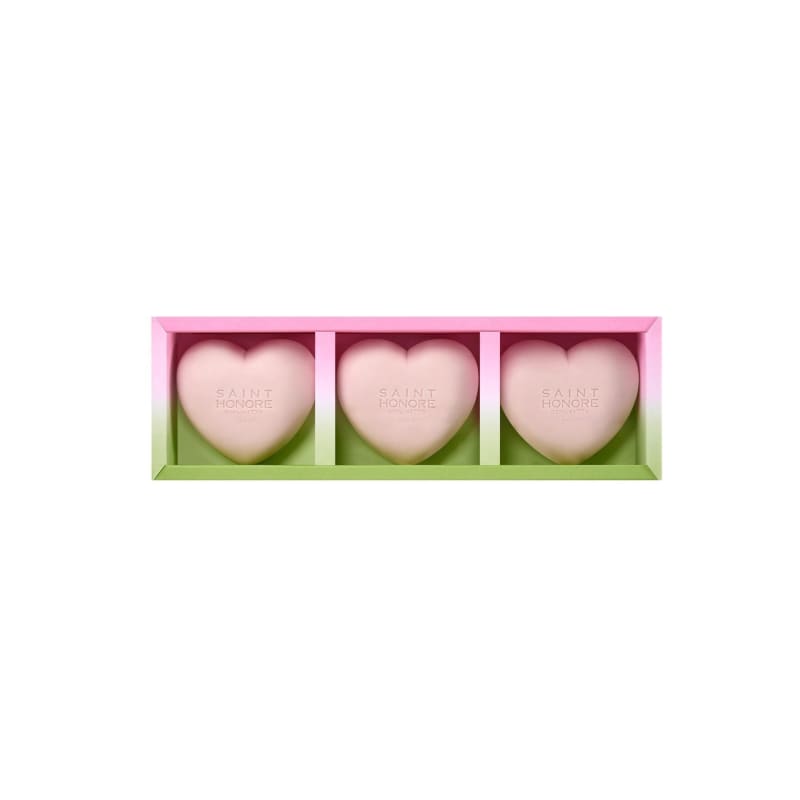 Lovely Heart Soap 3-piece Set