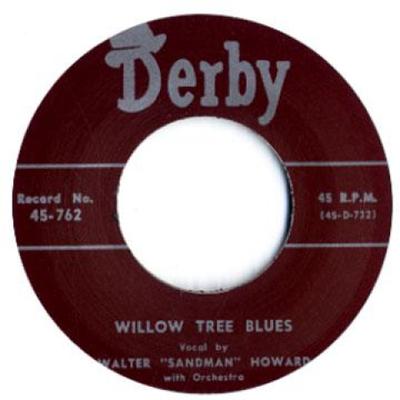 7inch Record WALTER HOWARD - Willow Tree Blues / Cuttin' Out DERBY762 Derby UK Blues