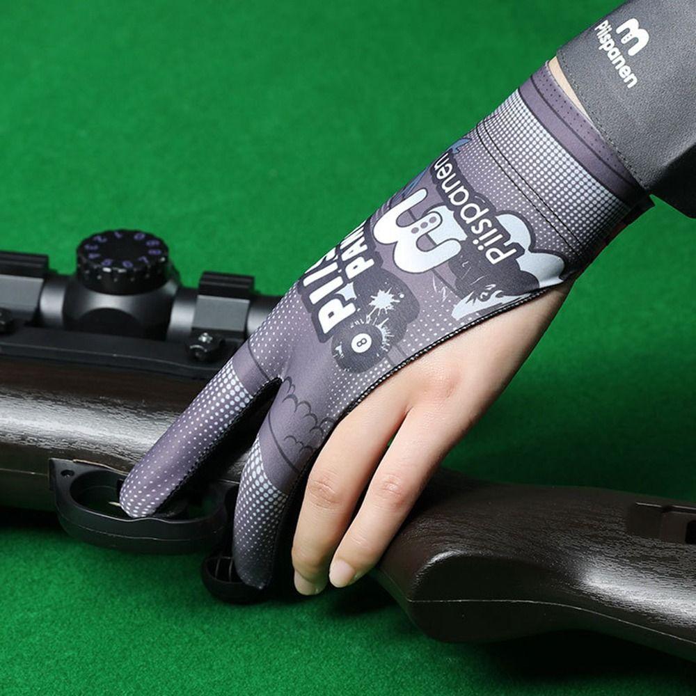 Elastic Three Fingers Glove Non-slip Billiard Training Gloves  Billiard Accessories