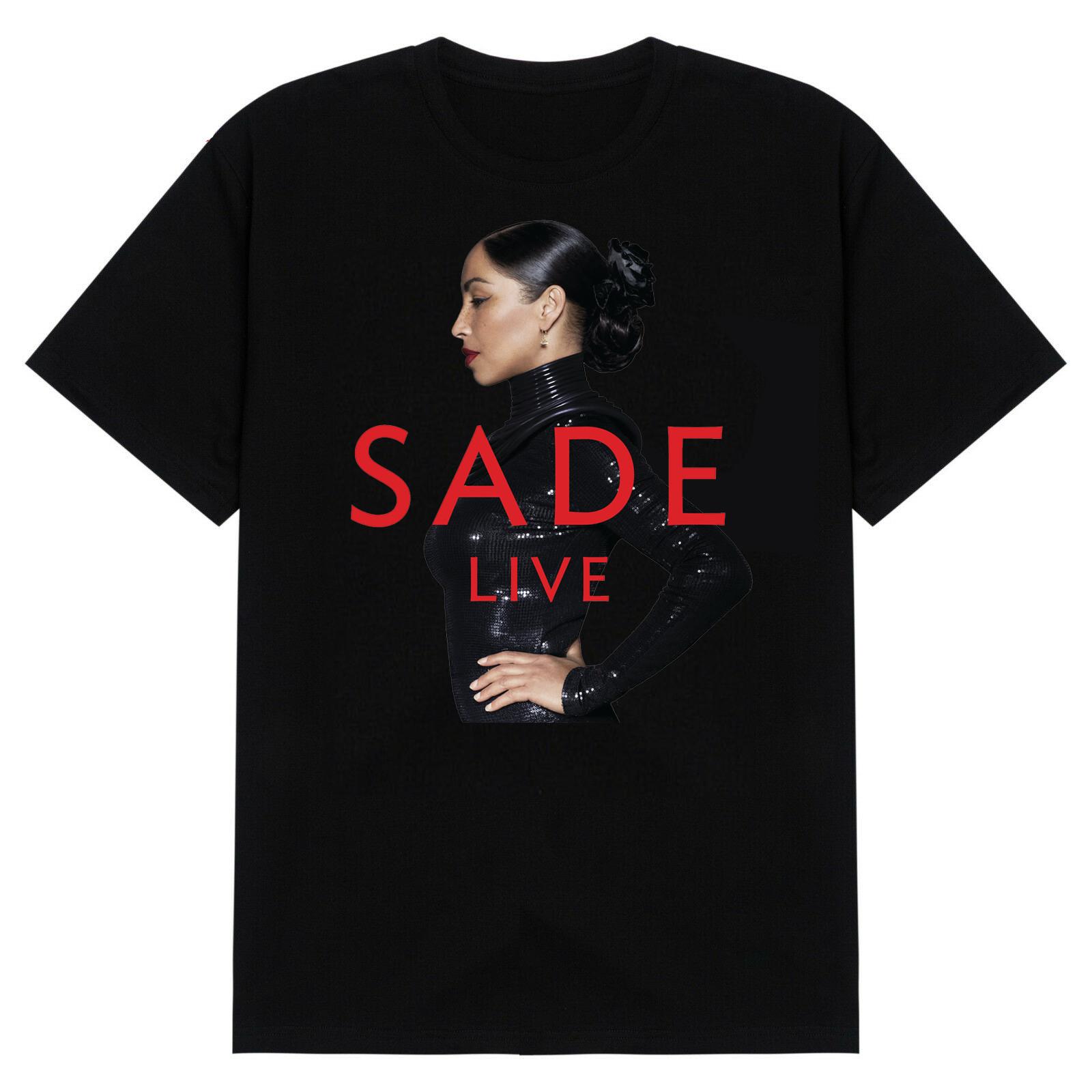 Редкая футболка Sade Adu Live In Concert Хлопок Черный Все Размеры Мужская Женская CM131 XL