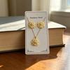 European & American Pearl Earring and Necklace Set - Simple, Fashionable Collarbone Design