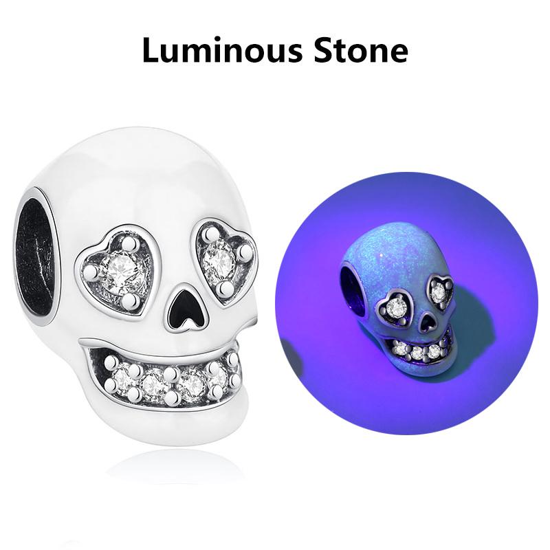 Original 925 Silver Charms Beads Wizard Hat Dragon Charm Halloween Fit Bracelets Necklaces Women DIY Jewelry