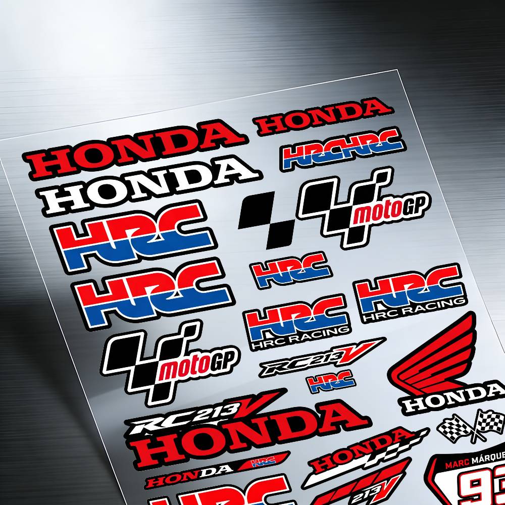 FOR HONDA HRC H WING Reflective motorcycle stickers, 3M safety warning at night in the dark scooter helmets TP6