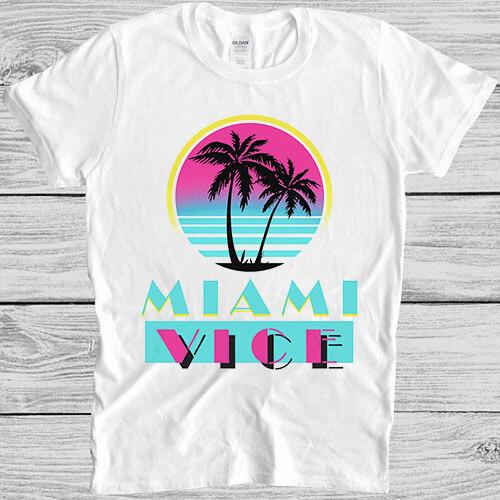 Miami Vice Funny Movie Unisex Gamer Cult Movie Music Cool Gift Tee T Shirt M887 S